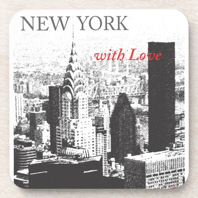 Porta-copo Nova York com amor (Frente)