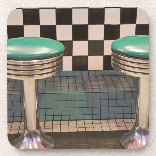Porta-copo Novo México, Albuquerque. O 66 Diner ao longo (Frente)
