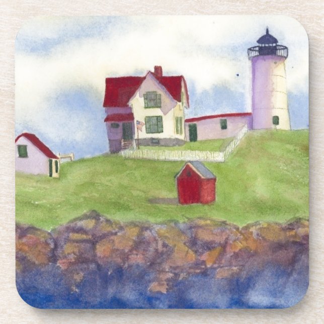 Porta-copo Nubble Light House York Maine (Frente)