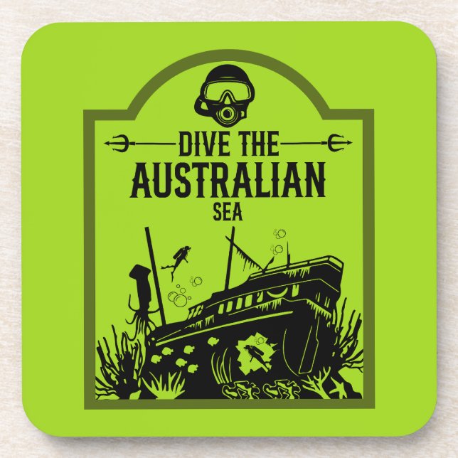 Porta-copo Numeração dos naufrágios na Austrália (Frente)