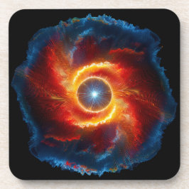 Porta-copo Nuvens Escuras E Chamas Em Torno De Uma Orba De Ro