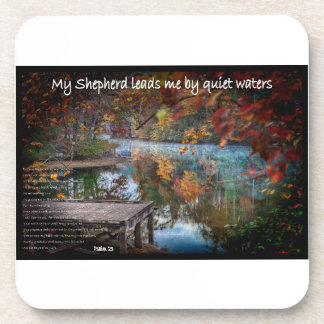 Porta-copo O 23º Salmo em uma tapeçaria