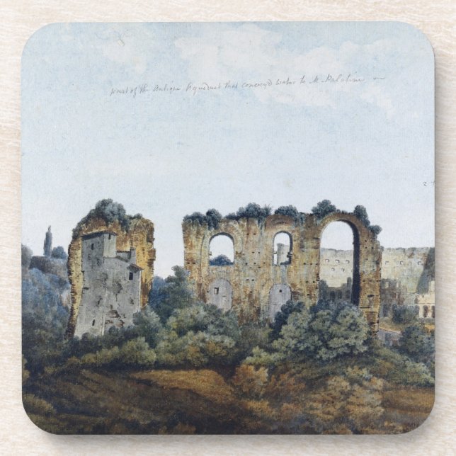 Porta-copo O aqueduto de Claudean e o Colosseum, 1778 (w/c (Frente)