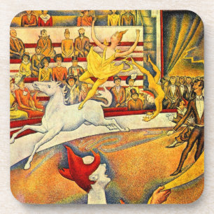Porta-copo O Circo de Georges Seurat, Arte Fina Vintage