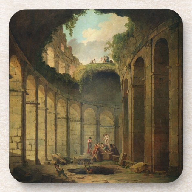 Porta-copo O Colosseum, Roma (óleo em canvas) (Frente)