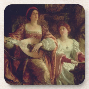 Porta-copo O dueto (óleo em canvas)