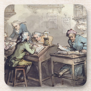Porta-copo O escritório de um comerciante, 1789 (caneta &