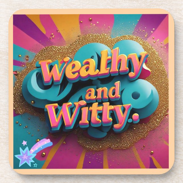 Porta-copo "O Estilo de Vida Afluente" (Frente)