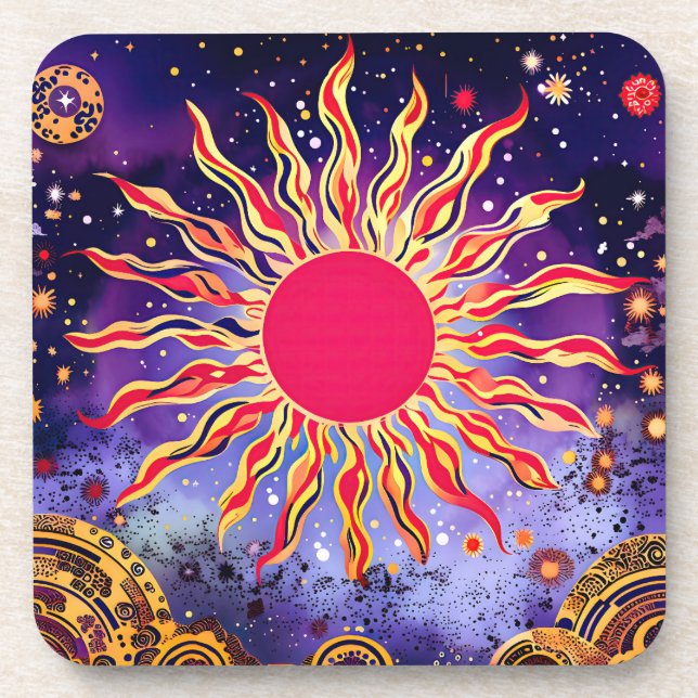 Porta-copo O Fogo Dançante do Cosmos (Frente)