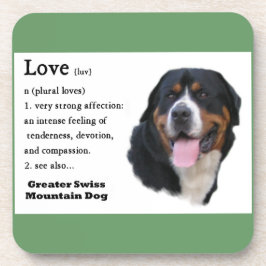 Porta-copo O Grande Cão Suíço de Amor é...