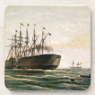 Porta-copo O grande corrente oriental, o 23 de julho de 1865,