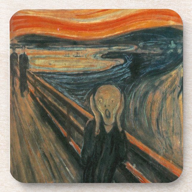 Porta-copo O gritar por Edvard Munch (Frente)