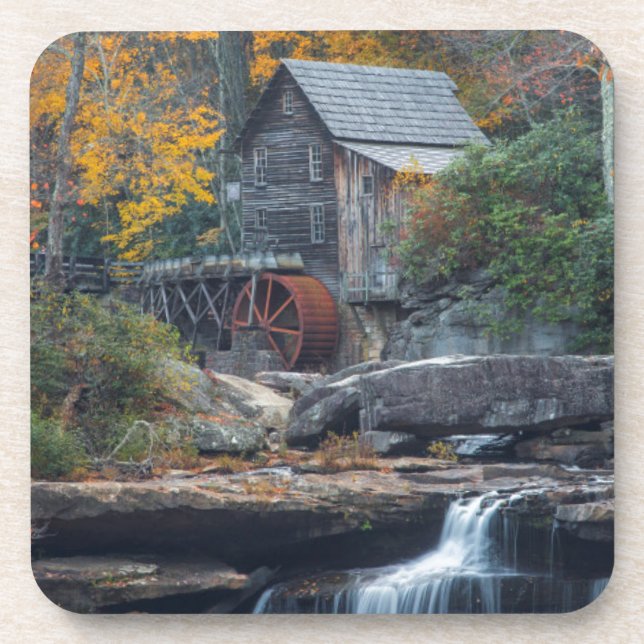Porta-copo O Histórico Grist Mill On Glade Creek (Frente)