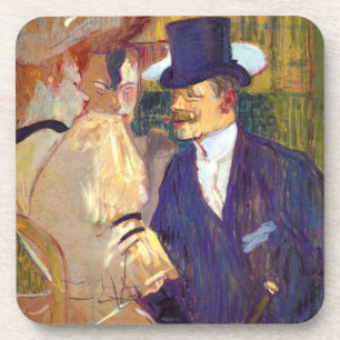 Porta-copo O inglês de Toulouse Lautrec, Vintage Art