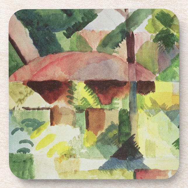 Porta-copo O jardim, 1914 (w/c no papel) (Frente)
