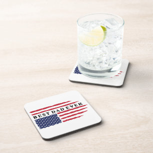 Porta-copo O melhor Pai de Bandeira Americana