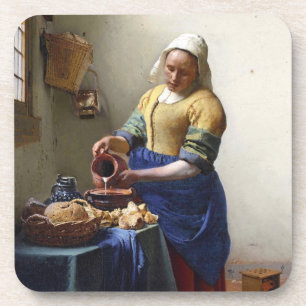 Porta-copo O Milkmaid, c.1658-60 (óleo em canvas)