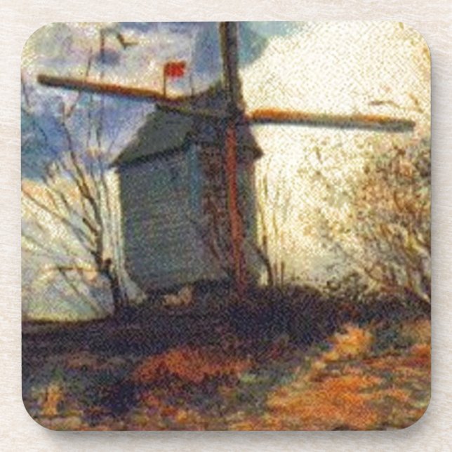 Porta-copo O Moinho de la Galette Van Gogh (Frente)
