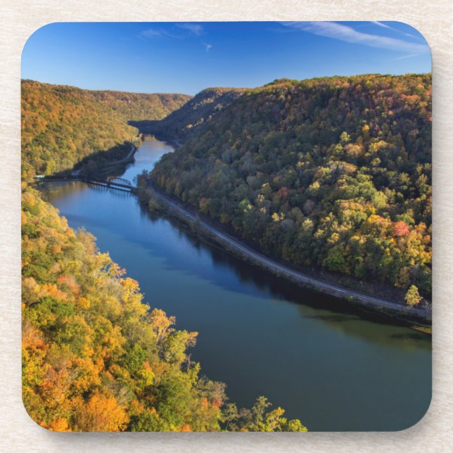 Porta-copo O New River Gorge no Hawks Nest State Park (Frente)