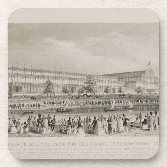 Porta-copo O palácio de cristal em Hyde Park para o grande (Frente)