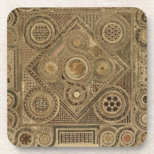 Porta-copo O pavimento de mosaico antes do altar, chapeia A