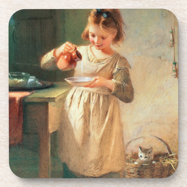 Porta-copo O pequeno almoço do gatinho (Frente)