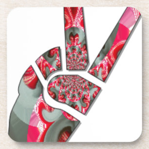 Porta-copo O poder na palma: a saluta de dois dedos