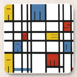Porta-copo O quebra-cabeça de Amsterdão (estilo de Mondrian)