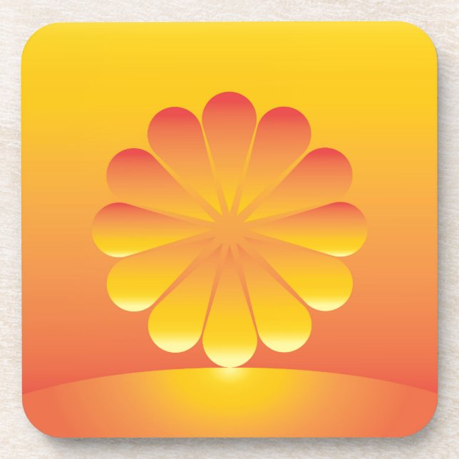 Porta-copo o sol nasce (Frente)