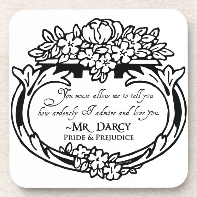 Porta-copo O Sr. Darcy Amor e admira (Frente)