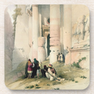 Porta-copo O templo chamou o EL Khasne, PETRA, o 7 de março