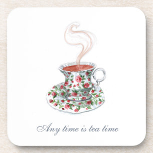 Porta-copo O tempo todo é hora de chá Tea Slogan Cote Vinta