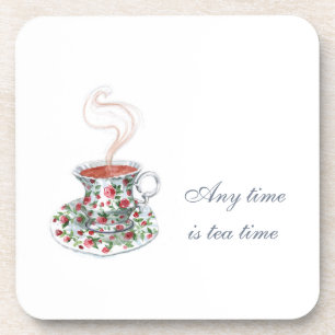Porta-copo O tempo todo é hora de chá Tea Slogan Cote Vinta