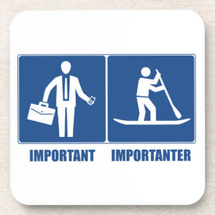 Porta-copo O trabalho é remo importante, Standup é