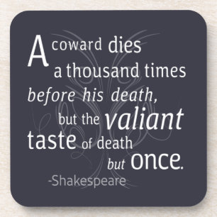 Porta-copo O Valiant morre, mas uma vez Shakespeare