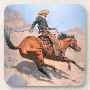 Porta-copo O vaqueiro (óleo em canvas)
