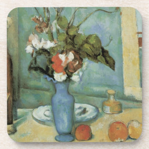 Porta-copo O Vaso Azul (Flores e Frutas) por Paul Cezanne