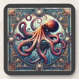 Porta-copo Octopus Art Deco