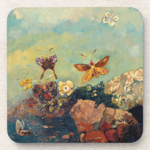 Porta-copo Odilon Redon Butterflies Vintage Symbolismo Arte