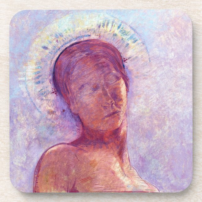 Porta-copo Odilon Redon, olhos fechados 1889 (Frente)
