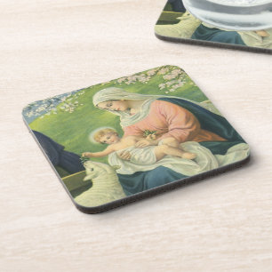 Porta-copo Oficina de José com Maria e Menino Jesus