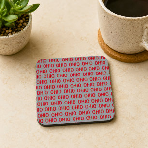 Porta-copo Ohio Vermelho e Cinza