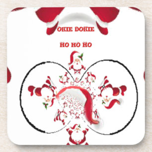 Porta-copo Okie Dokie Hohoho Papais noeis felizes no Natal
