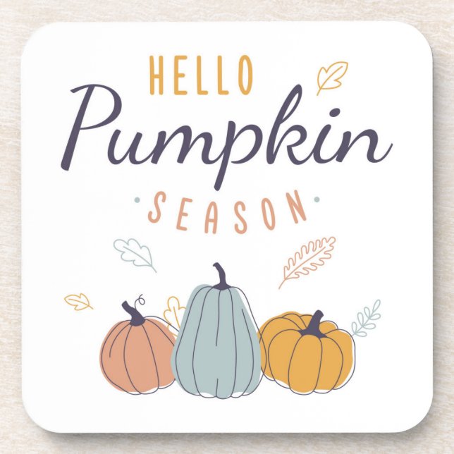 Porta-copo Olá, Pumpkin Season (Frente)