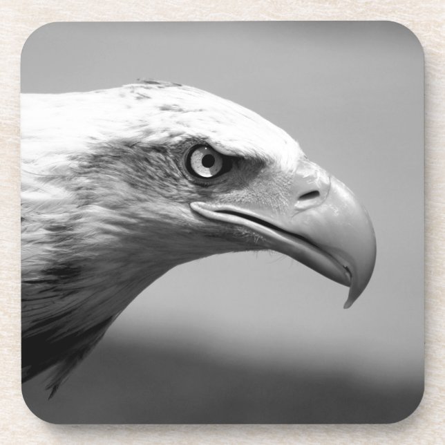 Porta-copo Olho de Águia Preto e Branco (Frente)