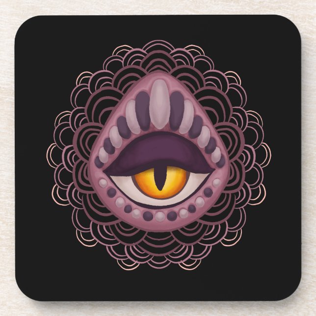Porta-copo Olho Símico Estranho (Frente)