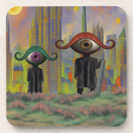 Porta-copo Olhos deixando a cidade a pé