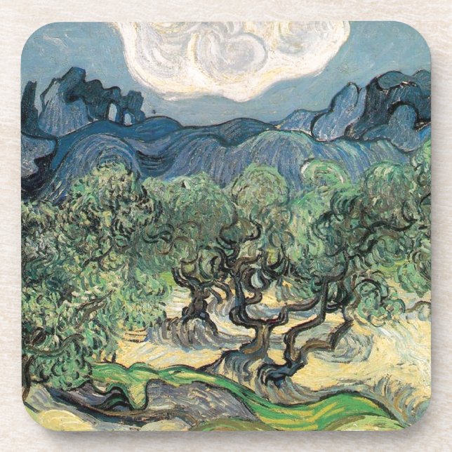 Porta-copo Oliveiras, Vincent van Gogh (Frente)