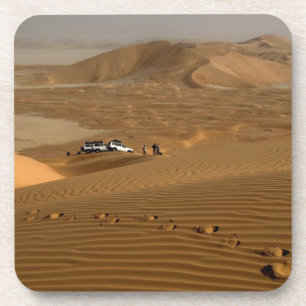 Porta-copo Omã, deserto Rub Al Khali, dirigindo nas dunas