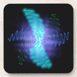 Porta-copo Ondas sonoras modernas e brilhantes